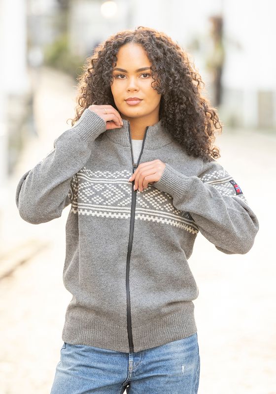 Setesdal Ulljakke Raya Grå/hvit- Unisex