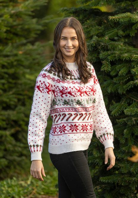 Hovedbilde Julemysteriet genser Hvit