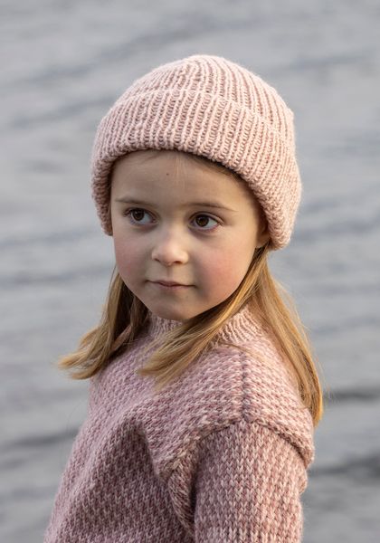 Hovedbilde Morgendis lue barn pudderrosa