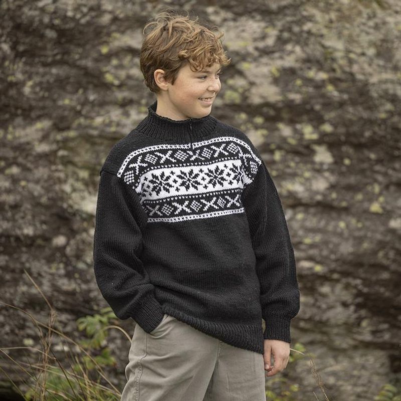 Tradisjon genser med zip