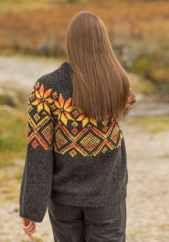 Luna genser koks/multi gul