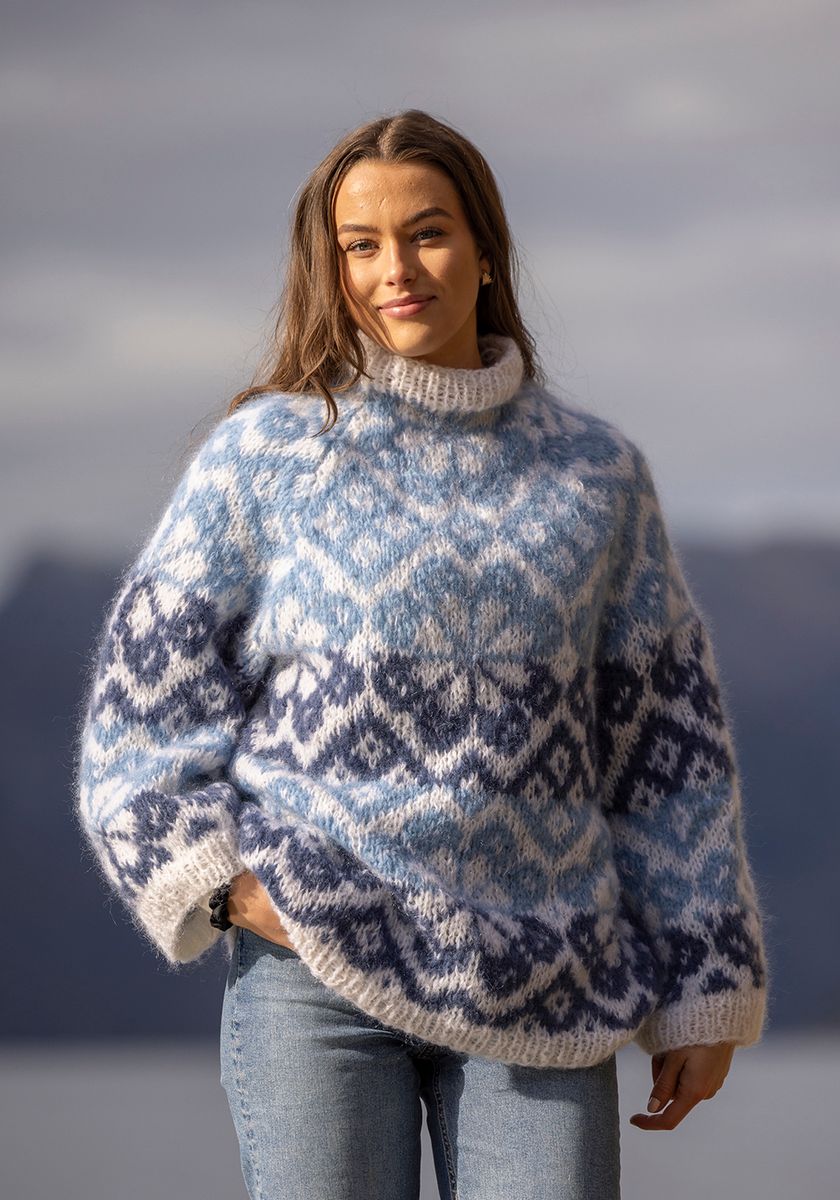 Irja genser blå