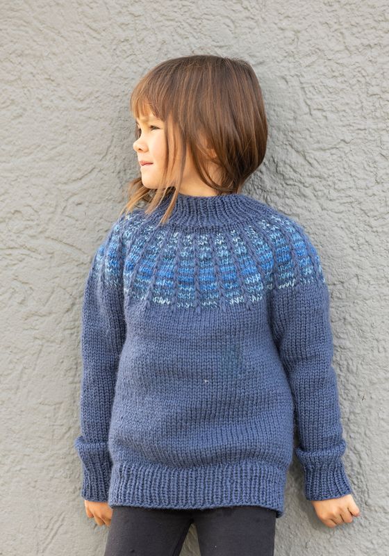 Varde genser jeansblå